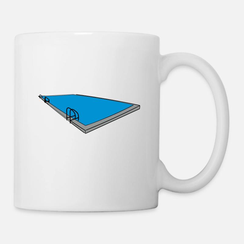 piscine - Mug blanc - blanc