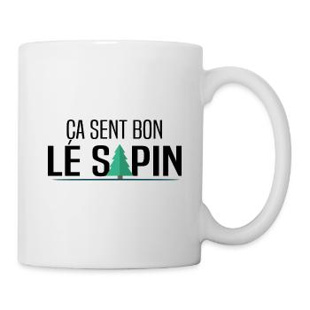 Ça sent bon le sapin - Mug blanc - blanc - Droite