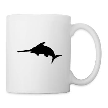 Swordfish Silhouette - Mug - white - Right