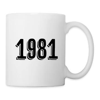 Year of birth 1981 Gifts - Mug - white - Right