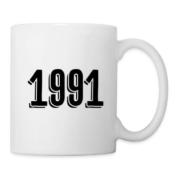 Année de naissance 1991 Cadeaux - Mug blanc - blanc - Droite