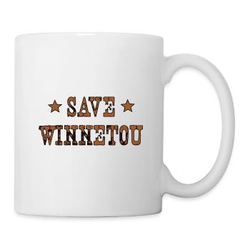 Sauvez Winnetou Indian Wild West Gift - Mug blanc - blanc - Droite