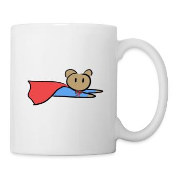 retten Held fliegen retter symbol bär - Tasse - Weiß - Rechts