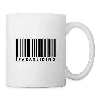 Retro Graphic Paragliding Paraglider Parachute Sky - Tasse - Weiß - Rechts