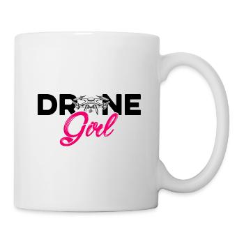 Drone Girl Graphic Drone Flying Quadcopter Pilot R - Mug - white - Right
