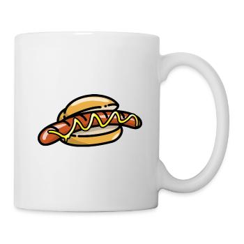 Comic Sauage mustard German street food - Mug - white - Right