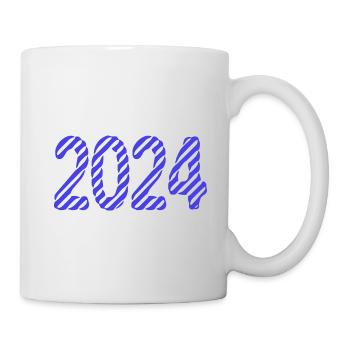 2024. HAPPY NEW YEAR. NEW YEAR'S EVE. NEW YEAR - Mug - white - Right