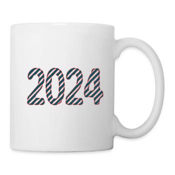 2024. WEIHNACHTEN. JAHR. JAHRESTAG. RUHESTAND. FEST - Tasse - Weiß - Rechts
