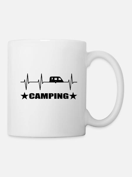 Camping - Tasse - Weiß