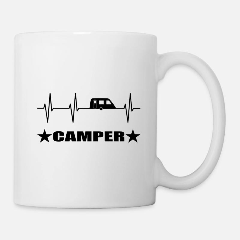 Camping - Tasse - Weiß