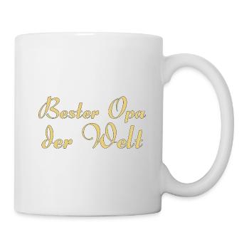 Bester Opa der Welt - Tasse - Weiß - Rechts