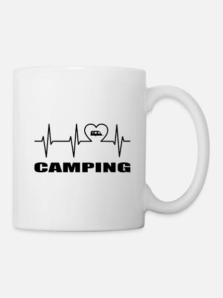 Camping - Tasse - Weiß