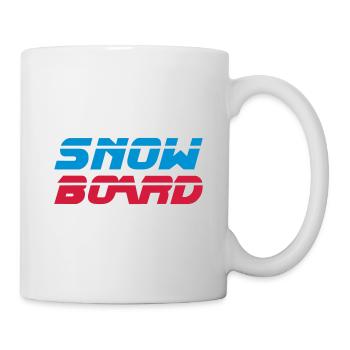 Snowboard - Tasse - Weiß - Rechts
