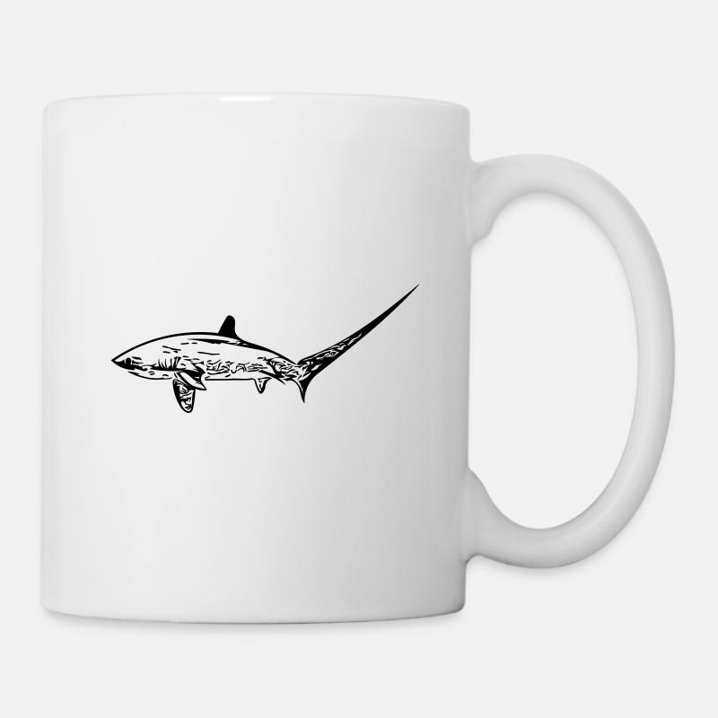 Requin renard élégant - Mug blanc - blanc