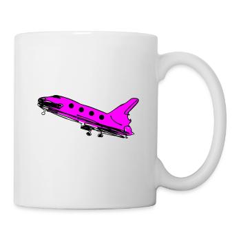fusée rose voyage voyage fly fusée - Mug blanc - blanc - Droite