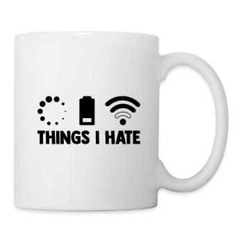 Things I Hate Programmer Coder Coding Developer So - Tasse - Weiß - Rechts