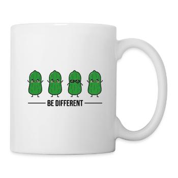 Be Different Saure Gurke Grillsaison Grillen - Tasse - Weiß - Rechts