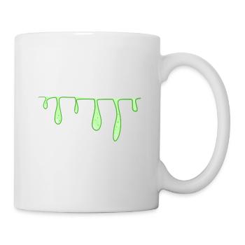 ligne slime verte ligne visqueuse - Mug blanc - blanc - Droite