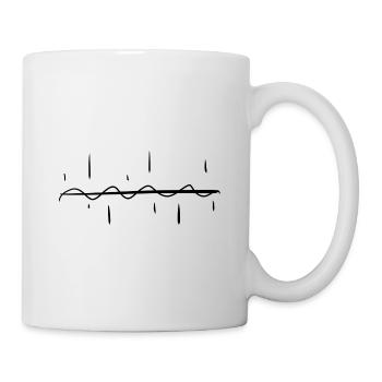 wave line stroke pattern wavy - Mug - white - Right