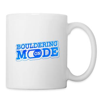 Bouldering Mode On Rock Climber Rock Boulder Mount - Tasse - Weiß - Rechts