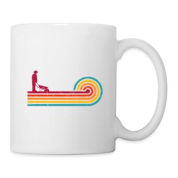 Retro Graphic Gardener Horticulturist Gardening La - Tasse - Weiß - Rechts