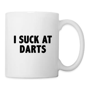 I Suck At Dart Darting Dart Player Darts Dartboard - Mug - white - Right