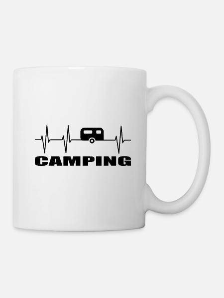 Camping - Tasse - Weiß