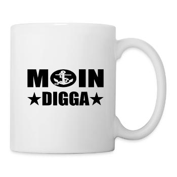 Moin - Tasse - Weiß - Rechts