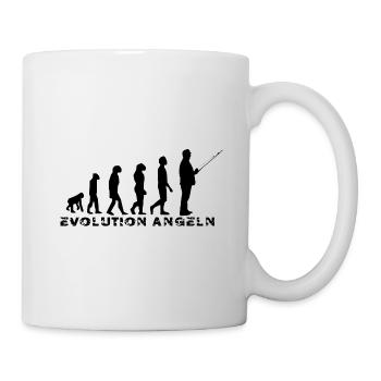 Angeln - Tasse - Weiß - Rechts