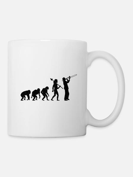 Posaunist Posaunist Evolution Marching Band - Tasse - Weiß