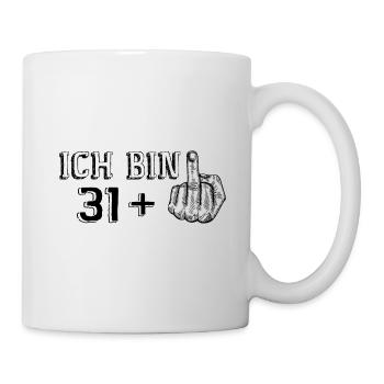 Lustiges Geburtstagsgeschenk Ich Bin 31 Mehr 1 - Tasse - Weiß - Rechts