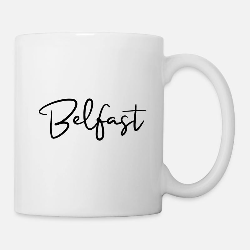 Belfast, capitale de l’Irlande du Nord - Mug blanc - blanc