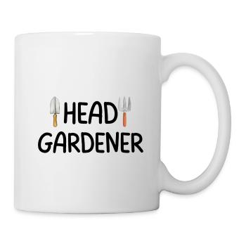 Head Gardener - Gardening Birthday Gift Mug - Mug - white - Right