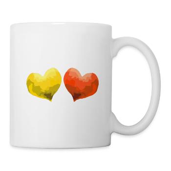 Coeurs Amour En Amour Mariage - Mug blanc - blanc - Droite