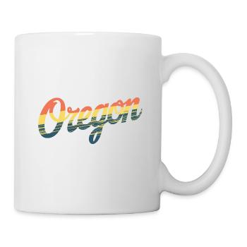 Oregon Portland Amerika Bundesstaat für Oregon - Tasse - Weiß - Rechts