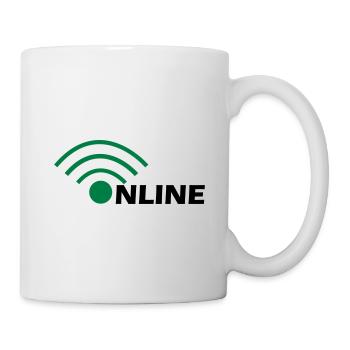en ligne - Mug blanc - blanc - Droite