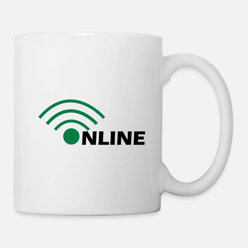en ligne - Mug blanc - blanc