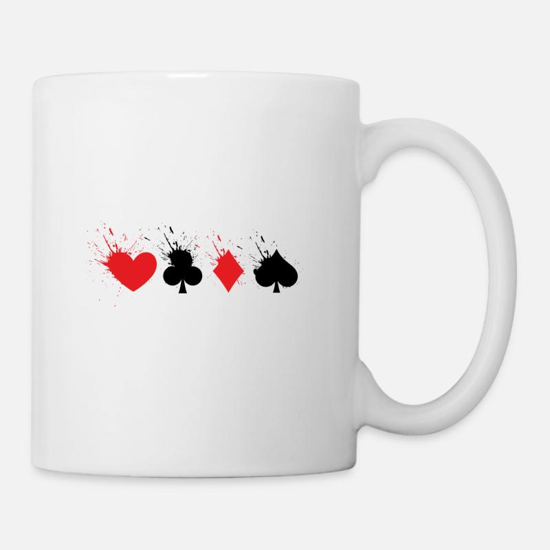 poker - Mug blanc - blanc