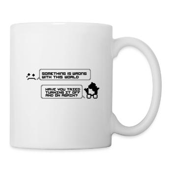 turning it off and on - Mug - white - Right