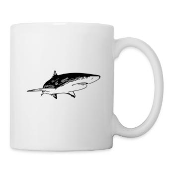 Hai - Vintage Vector Design - Mug blanc - blanc - Droite