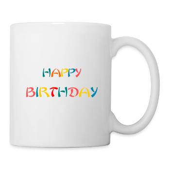 ALLES GUTE ZUM GEBURTSTAG. ALLES GUTE ZUM GEBURTSTAG. JAHRESTAG. - Tasse - Weiß - Rechts