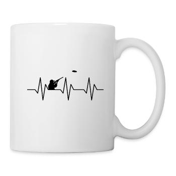 Tontaubenschießen Sportschützen Wurftaube Geschenk - Tasse - Weiß - Rechts