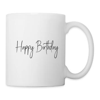 JAHRESTAG. ALLES GUTE ZUM GEBURTSTAG. ALLES GUTE ZUM GEBURTSTAG. - Tasse - Weiß - Rechts