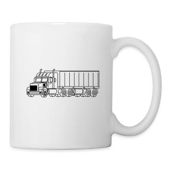 Camions / Camions - Mug blanc - blanc - Droite