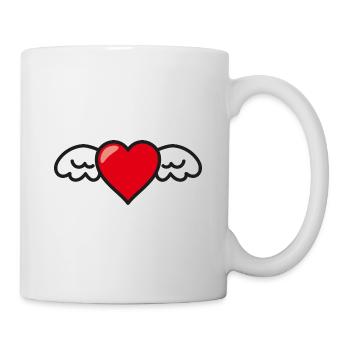 Heart Wings Angel Wings - Mug - white - Right