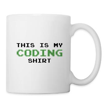 This Is My Coding Shirt Coder Programmer Computer - Tasse - Weiß - Rechts