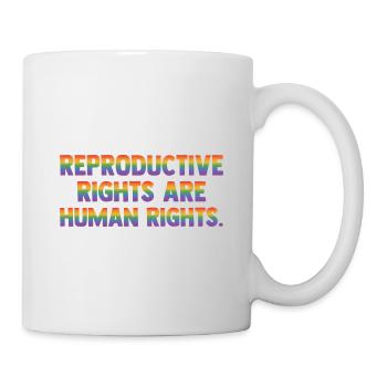 Reproductive Rights Are Human Rights Bisexual Tran - Tasse - Weiß - Rechts