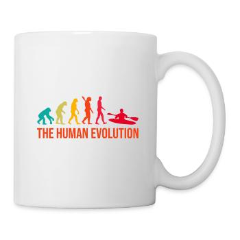Evolution Graphic Kayaking Canoe Rowing Rower Padd - Tasse - Weiß - Rechts