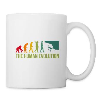 Evolution Graphic Climbing Climber Bouldering Boul - Tasse - Weiß - Rechts