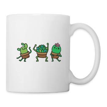 Cactus Graphic Gardener Horticulturist Gardening L - Tasse - Weiß - Rechts
